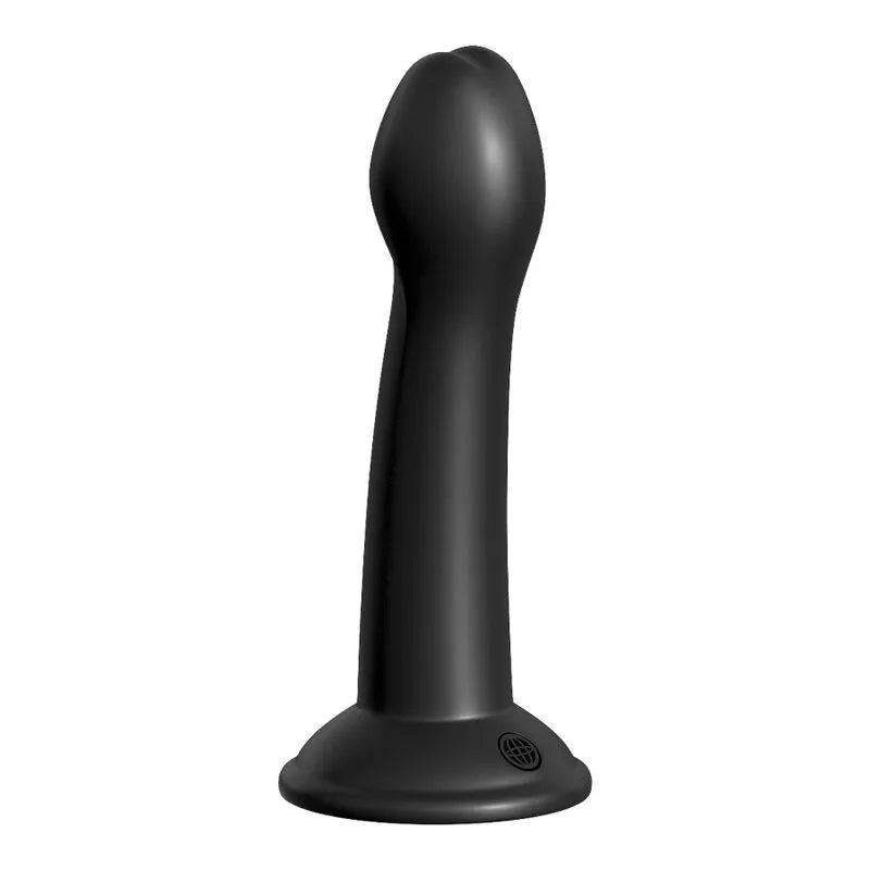 Harnais noir avec gode 15 cm sans phtalates, sangles ajustables, design élégant pour confort et sécurité intimes.