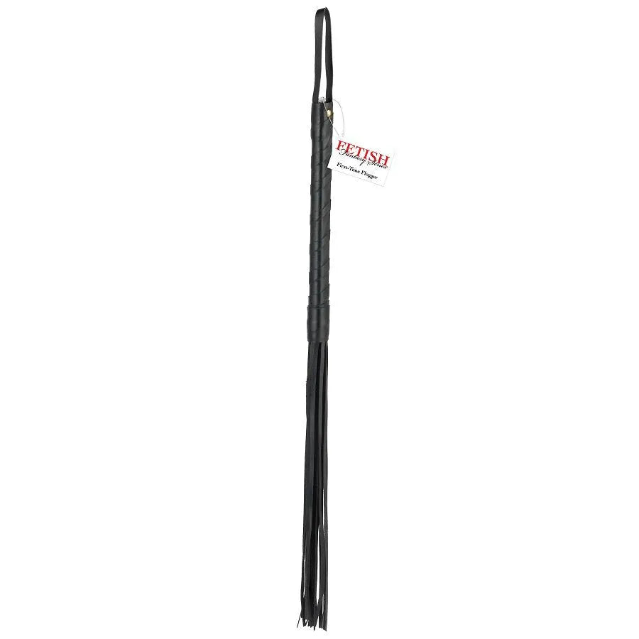 flogger bdsm débutant cuir noir souple résistant poignée ergonomique prise main confortable longueur idéale polyvalent sensuel élégant discret sécurisant stylé