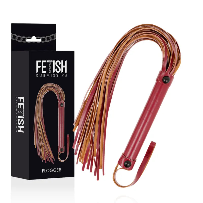 fouet cuir vegan haute qualité ergonomique poignée souple résistant contrôle néoprène métal sans nickel fétichiste domination soumission sensations intenses