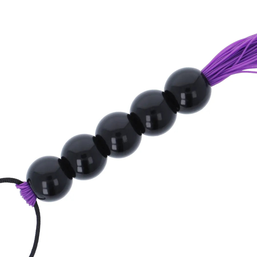 fouet bondage lilas débutants ergonomique poignée 45cm matériaux qualité supérieure durable confortable sensations sensuelles élégant discret intime