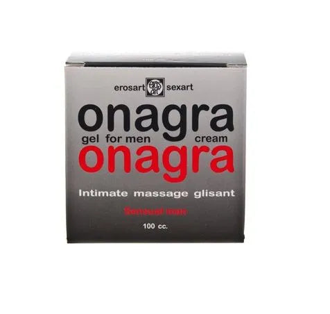Gel érection masculin aphrodisiaque naturel, boîte grise et rouge, 100 cc, améliore libido et vitalité, action rapide.