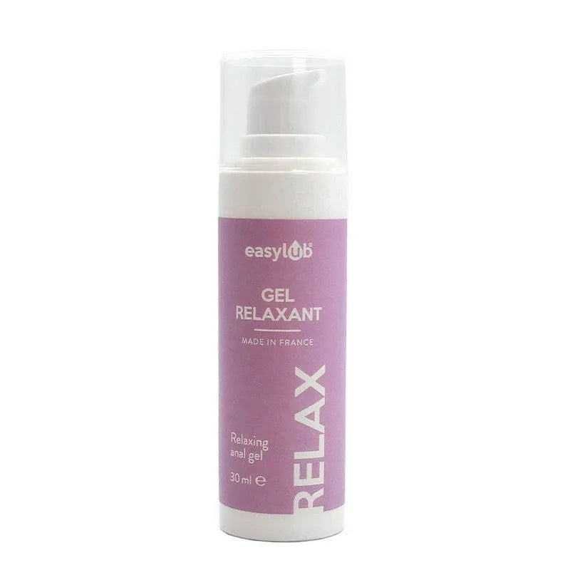 Gel anal relaxant apaisant confortable pénétration facilitée origine naturelle massage intime doux non gras non collant débutants initiés fabrication française