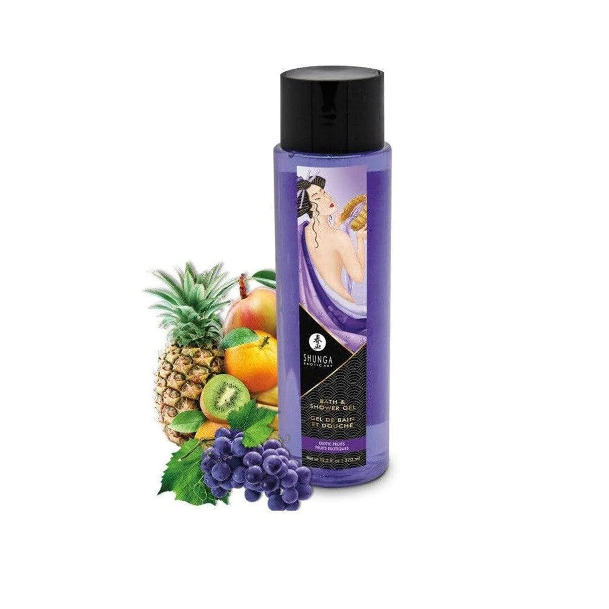gel bain fruits exotiques peaux sensibles nourrissant enrichi huiles végétales vitaminée mousse onctueuse parfum envoûtant hydratation optimale apaisant