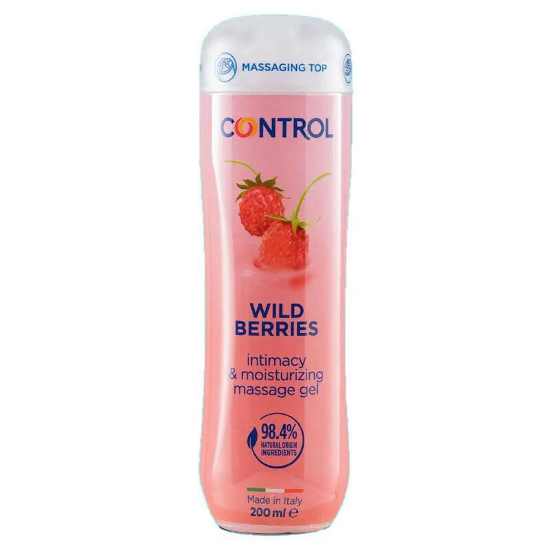 gel massage hydratant baies sauvages sensoriel fruité parfum fruits bois texture soyeuse glissant nourrissant revitalisant capuchon sphères massantes 200ml