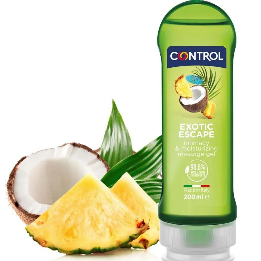 Gel Massage Hydratant Stimulant Sans Paraben Texture Non Grasse Compatible Préservatif Hypoallergénique Peau Sensible Sensoriel Exotique Pratique