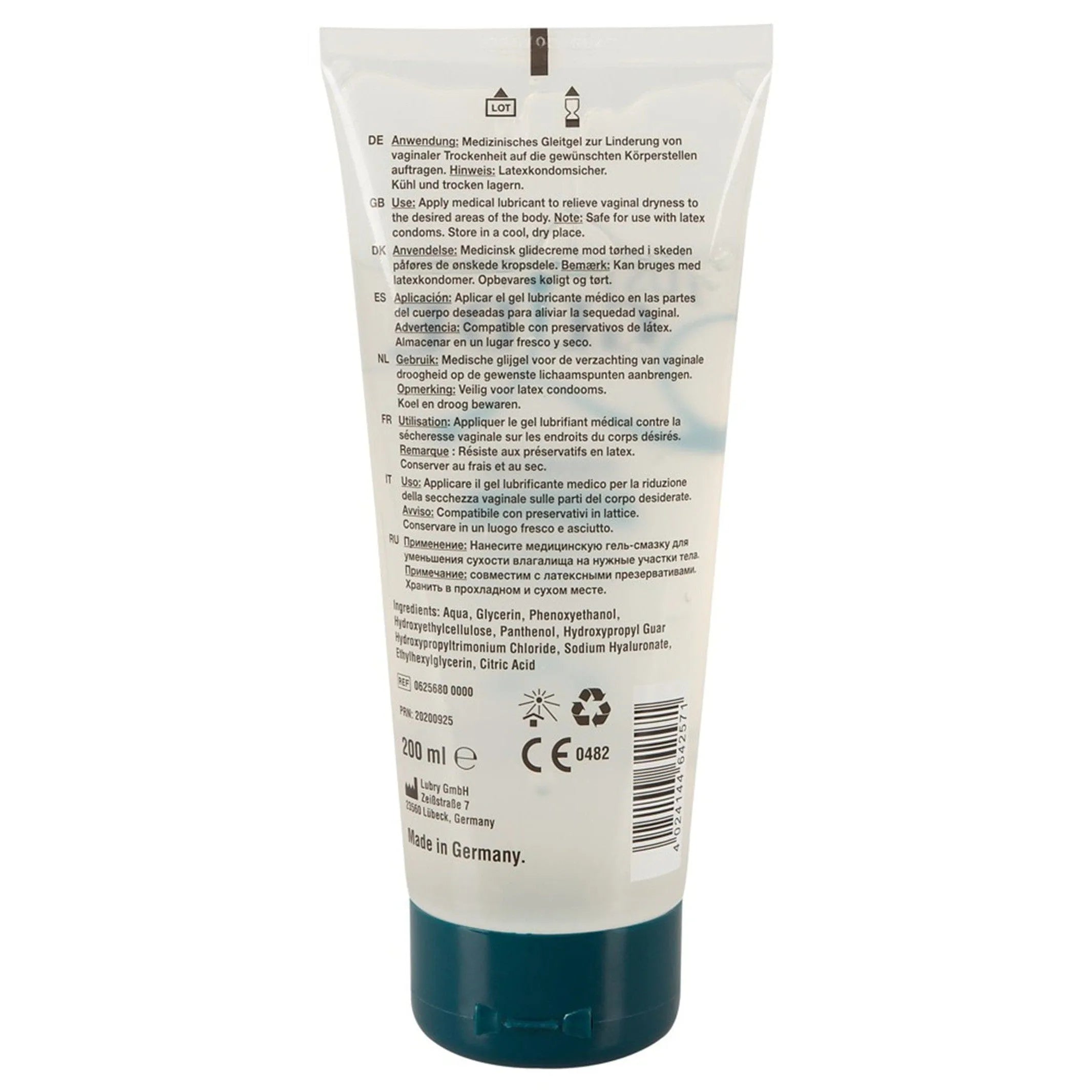 Gel Lubrifiant Hydratant Premium À Base D'Eau