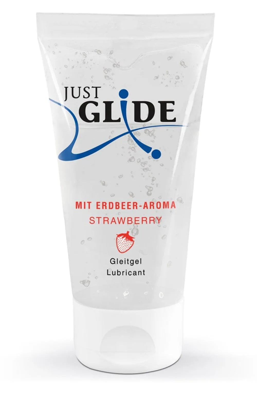 Gel Lubrifiant Base Eau Arôme Fraise Texture Soyeuse Parfum Fruité Compatible Sextoys Préservatifs Latex Sans Parabènes Colorants Artificiels Contenance 50ml