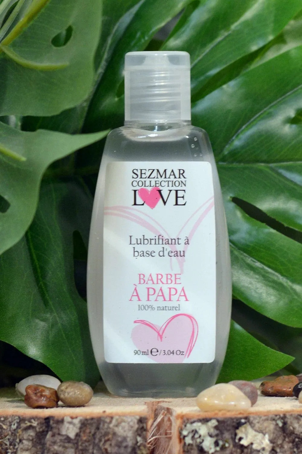 Gel lubrifiant naturel eau arôme barbe papa douceur sensorielle glisse longue durée compatible sextoys sans huile hypoallergénique