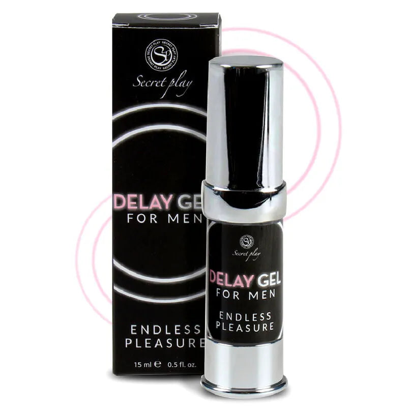Gel retardateur éjaculation extraits naturels camomille calendula menthe apaisant lubrifiant végétalien fabriqué Espagne flacon 15ml prolongation plaisir intense