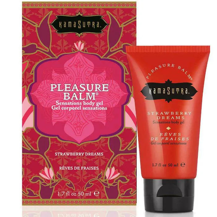 Gel stimulant fraise érotique 50ml goût irrésistible rafraîchissant picotant sensoriel sensuel corporel portable pratique intime couple mixte discret