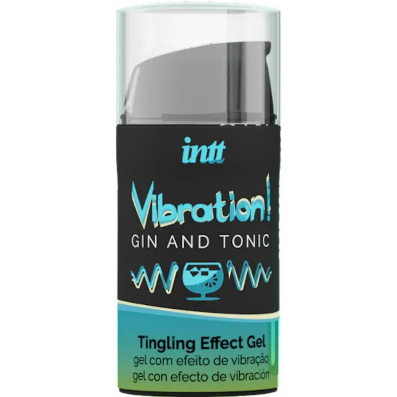 Gel Stimulant Intime Arôme Gin Tonic Vibromasseur Liquide Effet Vibrant Sensations Intenses Fraîcheur Embrassable Pénétration Masturbation Sexe Oral Pratique Discret