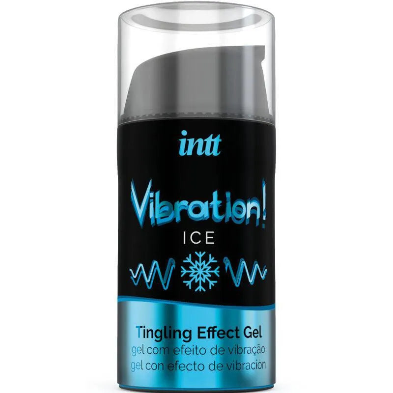 Gel stimulant intime effet glacé menthe mentholé rafraîchissant sensoriel vibrant intensifiant sensibilisant oral pénétration masturbation flacon distributeur compact