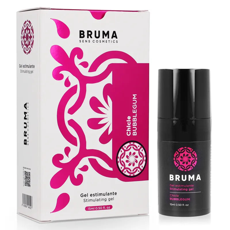 gel stimulant intime saveur chewinggum bruma sensations sucrées ultra glissant formule douce application longue durée format voyage compact distributeur antigoutte