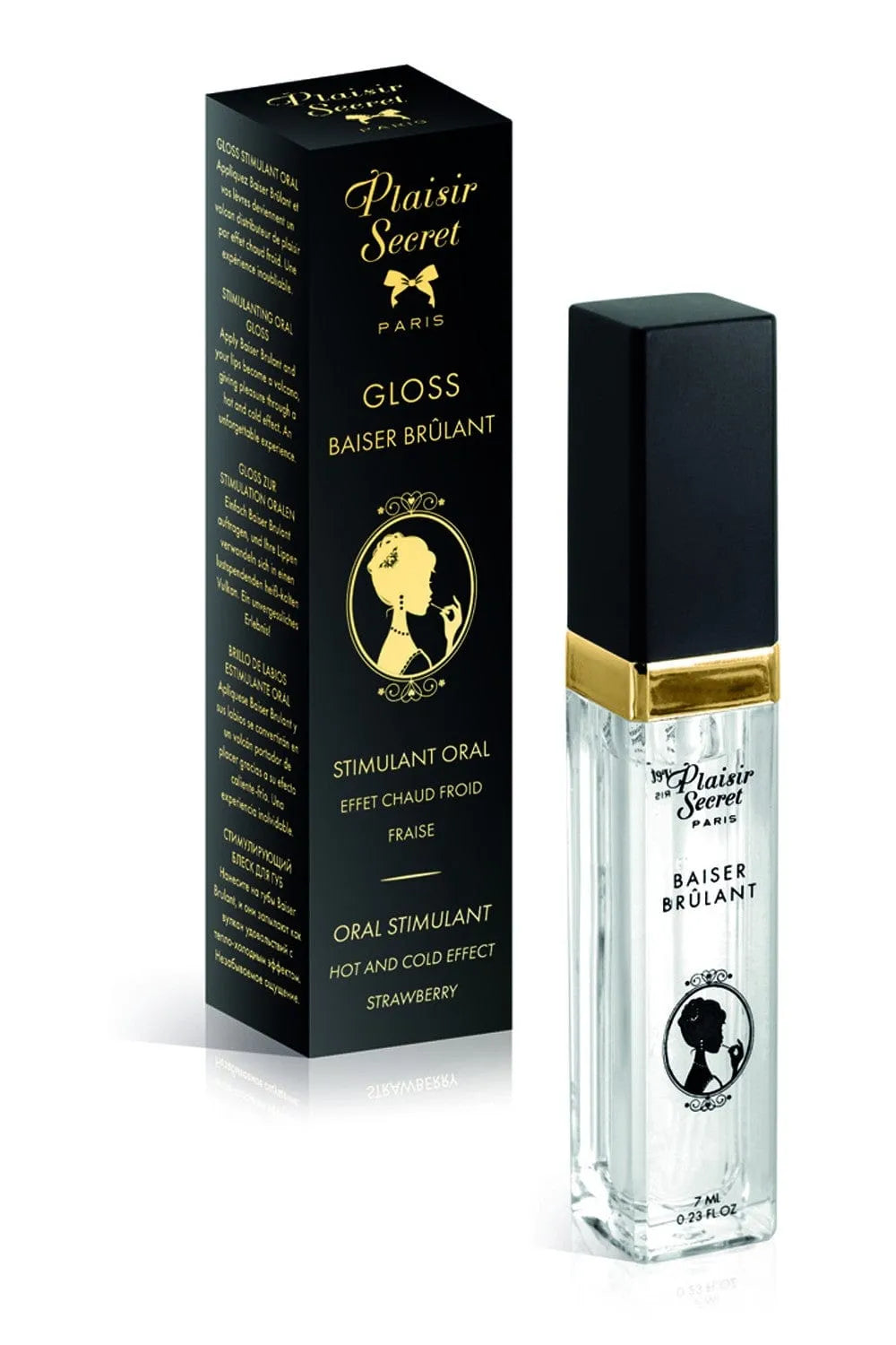 gloss lèvres thermosensoriel fraise chauffant rafraîchissant gourmand hydratant soyeux confortable normes européennes fabrication française glycérine menthane carboxamide éthyle
