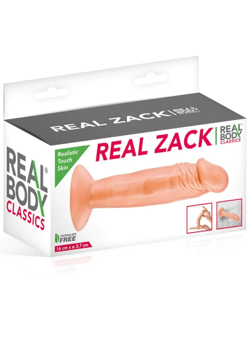 Gode réaliste silicone beige 16cm, texture douce, ventouse puissante, emballage Real Body, stimulation intense sans phtala...