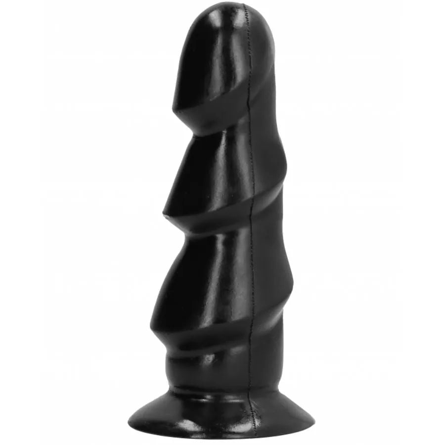 Gode noir texturé 17cm, trois secousses superposées, stimulation intense, compatible lubrifiants, étui transparent.