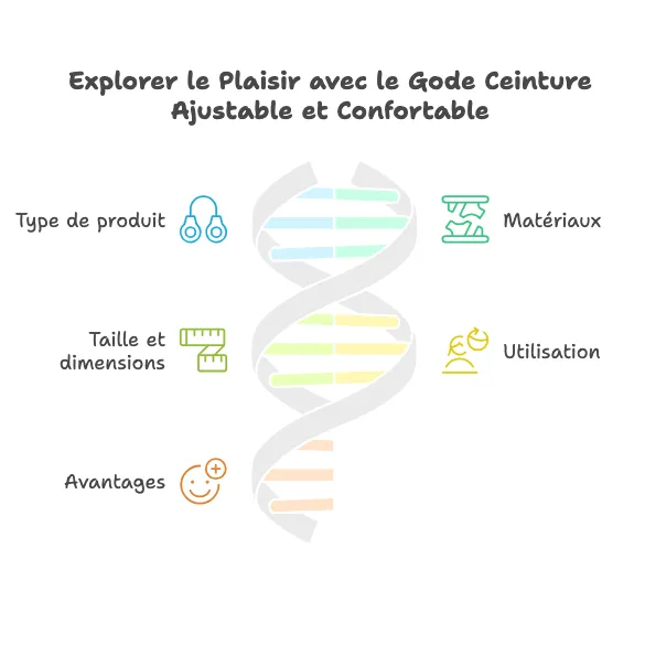 Gode ceinture creux PVC noir, profondeur 16,5 cm, diamètre intérieur 4 cm, harnais imitation cuir ajustable, lanières élas...