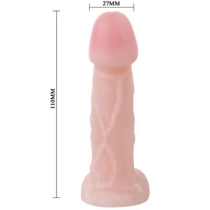 Gode flexible rose en TPR, 11 cm, texture douce, ergonomique, stimulation point P et G, unisexe, insertion facile.