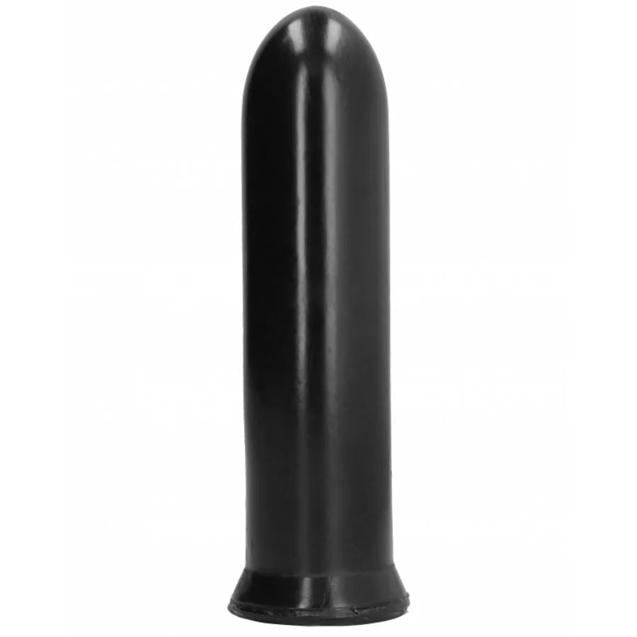 Gode noir long 19cm, diamètre 45mm, texture lisse, pour utilisateurs expérimentés, compatible lubrifiants silicone.