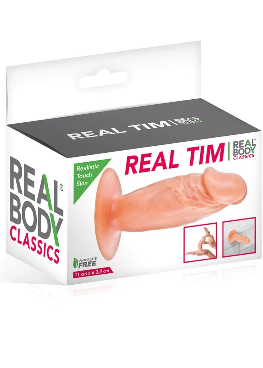 Gode réaliste beige avec ventouse puissante, texture souple, 11,9 cm de long, 3,4 cm de diamètre, idéal débutants.