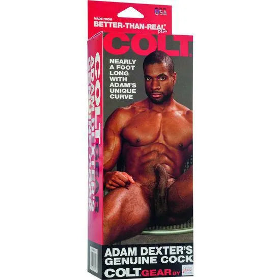 Gode réaliste Adam Dexter 21cm, ventouse puissante, matériau Better Than Real Plus, veines sculptées, testicules détaillés.
