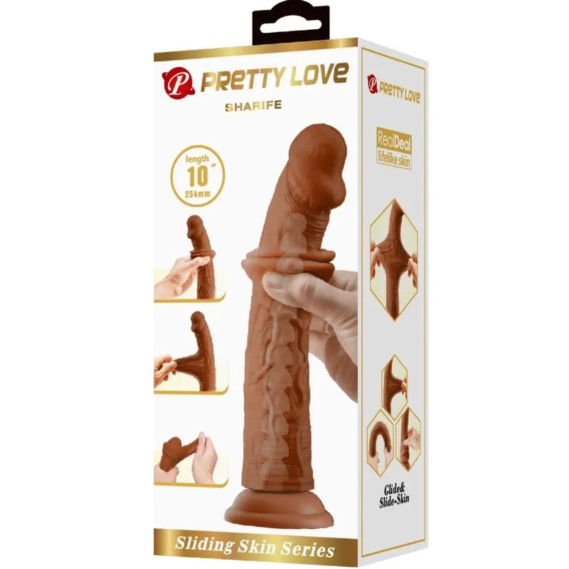 Gode réaliste TPR avec ventouse, texture peau glissante, couleur chair, vertèbres flexibles, tête généreuse, étanche.