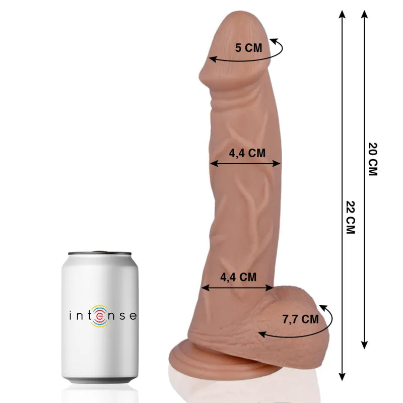 gode réaliste hypoallergénique ventouse débutants texture douce soyeuse sensation peau naturelle caoutchouc PVC flexible fixation robuste