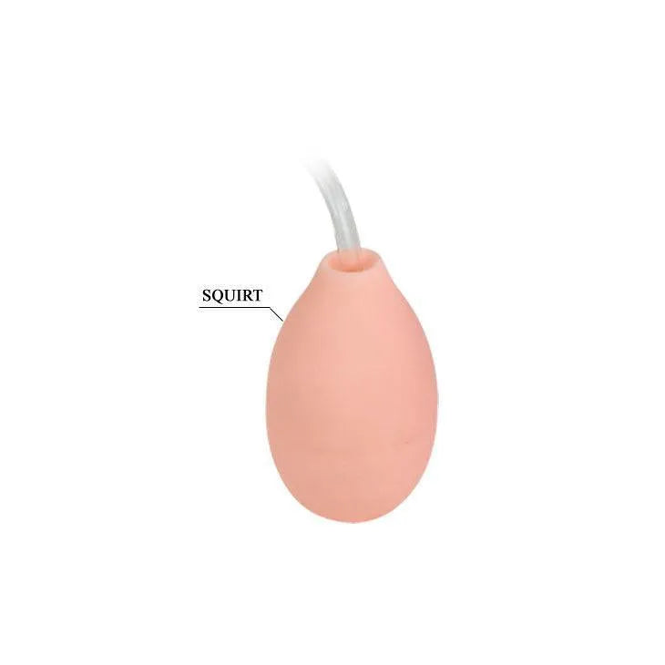 Gode réaliste rose avec ventouse puissante, texture douce, flexible, fonction éjaculation simulée, sans phtalates.