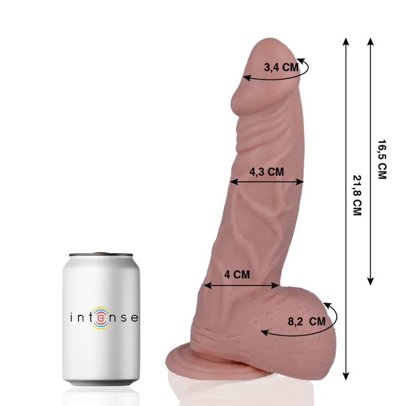 gode réaliste débutant ventouse texture douce naturelle hypoallergénique caoutchouc pvc fixation puissante adhérence usage libre nettoyage facile