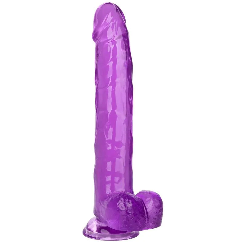 Gode Réaliste TPR Dix Pouces Ventouse Puissante Mains Libres Compatible Harnais Imperméable Texture Ferme Diamètre Large Insérable Profonde Confortable