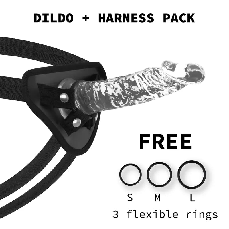 gode réaliste transparent hypoallergénique sans phtalates longueur dixneuf centimètres diamètre quatre centimètres base ventouse puissante flexible doux compatible harnais submersible