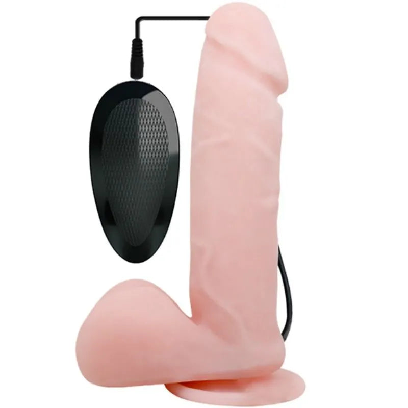 Gode Réaliste Vibrant Ventouse Télécommande Puissant Flexible Veiné Doux Firme Testicules Silicone Hypoallergénique Étanche Fixation Ergonomique