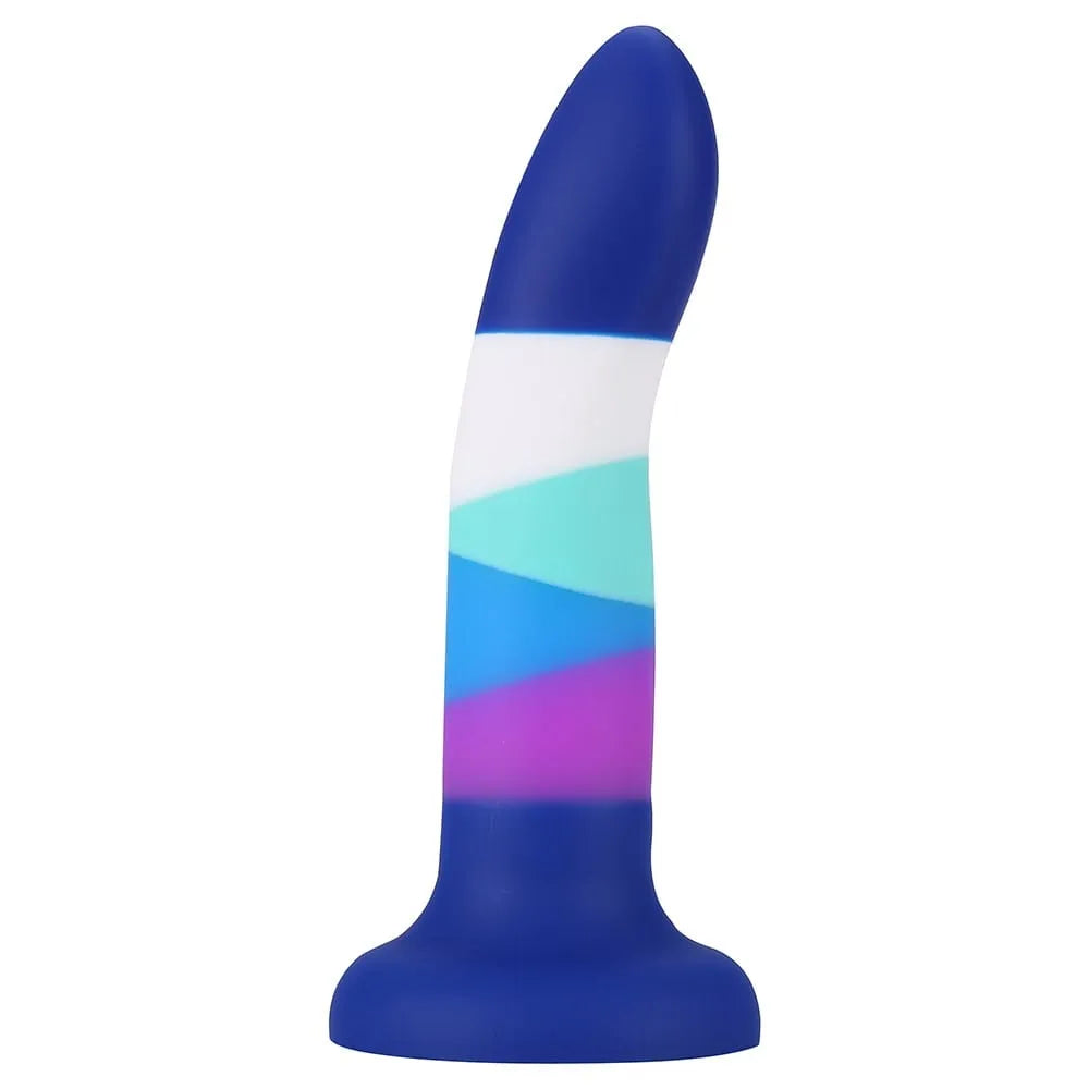 gode silicone liquide hypoallergénique doux lisse ventouse fixable adaptable harnais anal vaginal utilisable six couleurs ergonomique discret nettoyable
