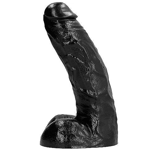 Godemichet noir hypoallergénique 26 cm, texture douce, sans phtalates, forme réaliste, compatible lubrifiants.