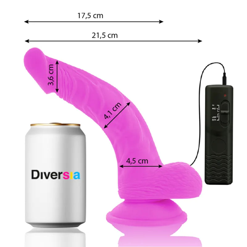 Gode rose flexible avec ventouse, télécommande noire, design réaliste, matériaux sûrs, vibrations puissantes.