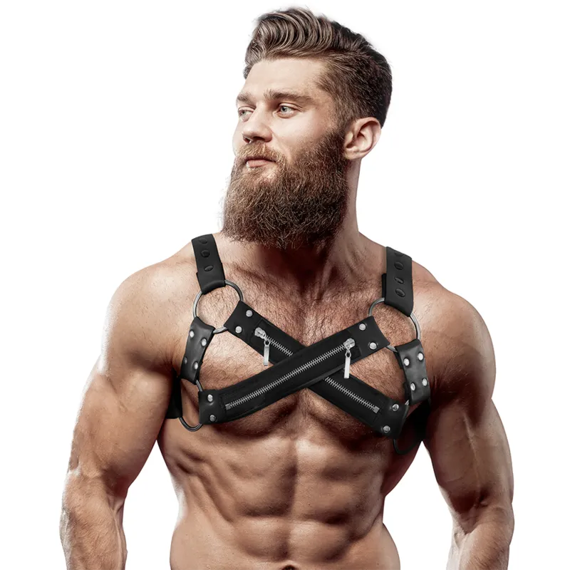 Harnais De Poitrine En Cuir Végétalien Élégant