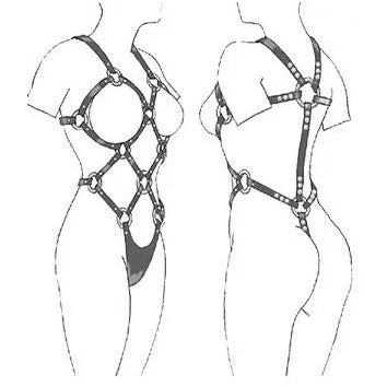 Harnais Fantaisie En Croûte De Cuir Ajustable Pour Femme