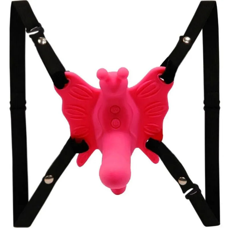 Harnais Papillon Vibrant Silicone Clitoridien
