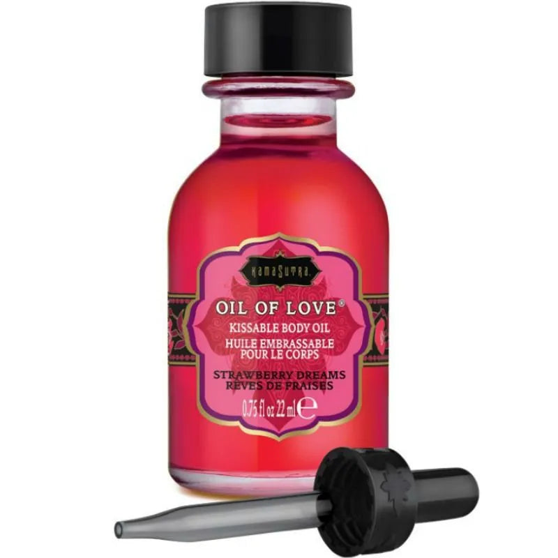 Huile Embrassable Préliminaires Goût Fraise