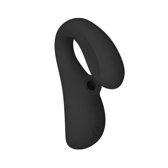 Lelo - Masseur de stimulation double aspiration Enigma noir silicone médical grade, design moderne, ergonomique, multifonctionnel, stimulation clitoridienne et G-spot