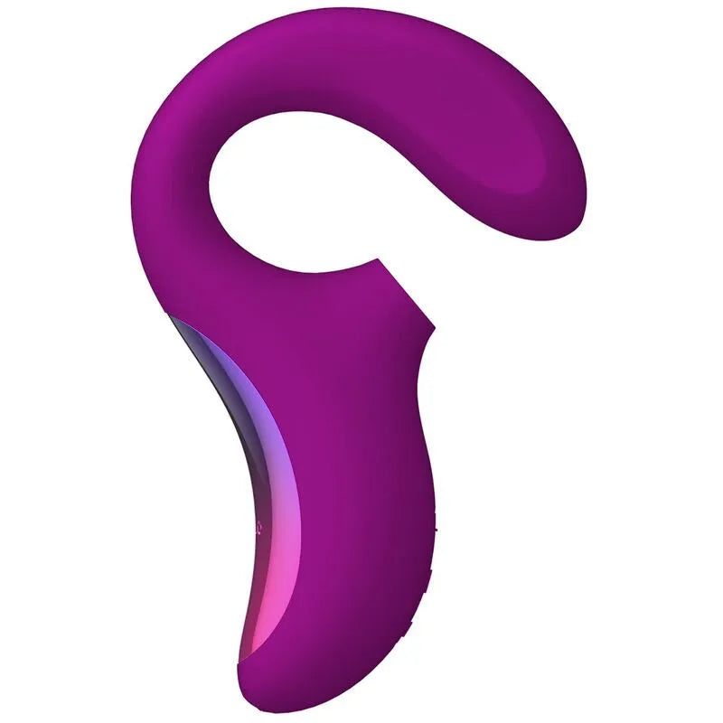 Masseur sextoy Lelo Enigma double stimulation clitoridienne G-spot silicone hypoallergénique design éргonomique portable rose profonde