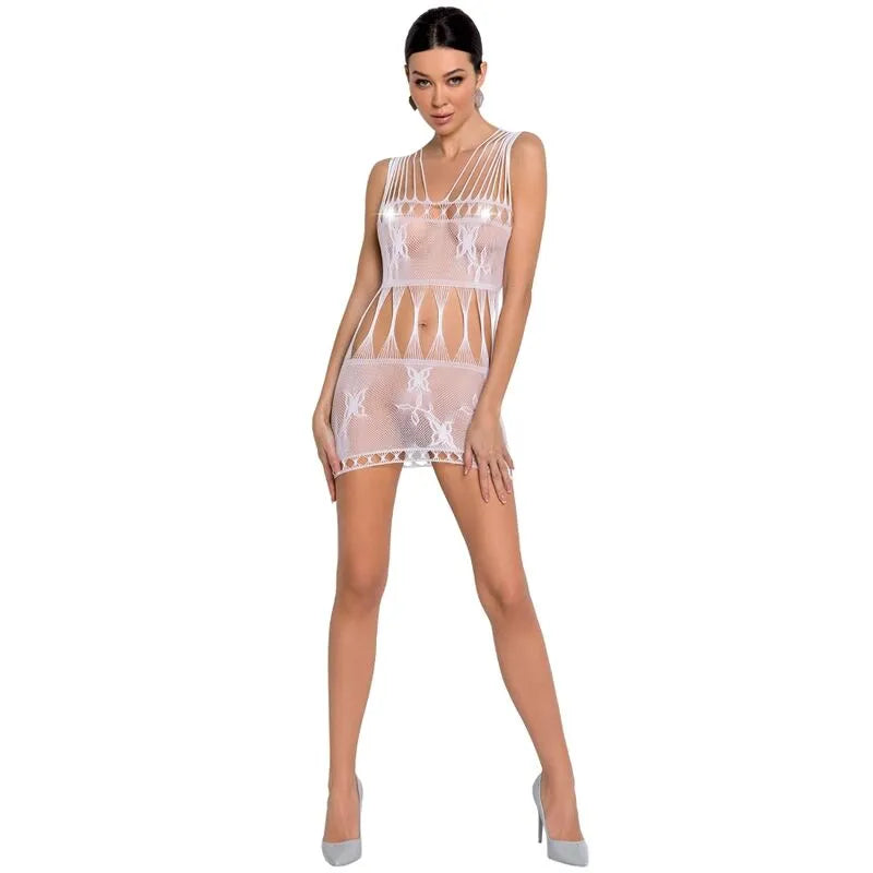 mini robe résille dentelle transparente sexy élégante ajustable élastique taille unique sensuelle raffinée sculptante moulante maille confortable européenne Passion