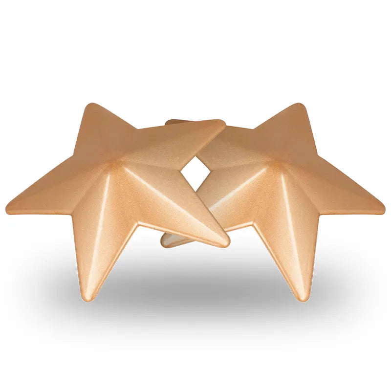 Cache-tétons étoile dorée en métal, réutilisables, élégants et sophistiqués, pour soirée glamour et séduisante.