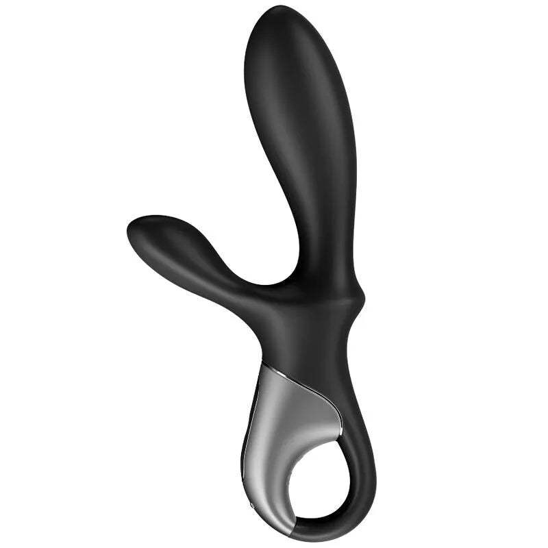 Vibrateur anal chauffant Satisfyer Heat Climax+ avec application, stimulation prostate, vibrations intenses, design moderne unisex, silicone doux, discrétion garantie