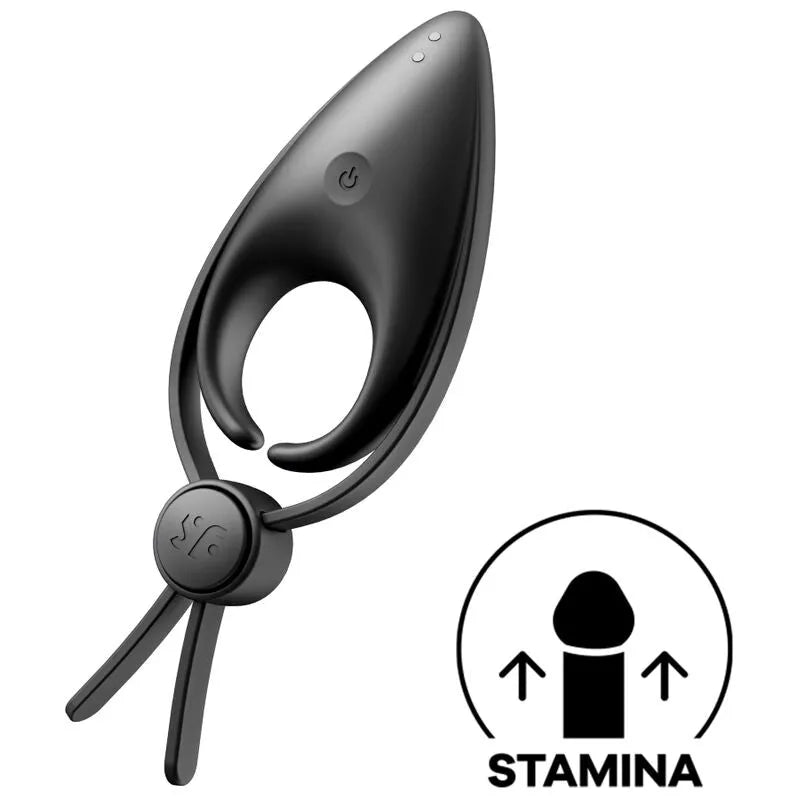 Anneau vibrant pour pénis Satisfyer Sniper, silicone hypoallergénique, ajustable, vibrations intenses, endurance améliorée, sextoy discret couple