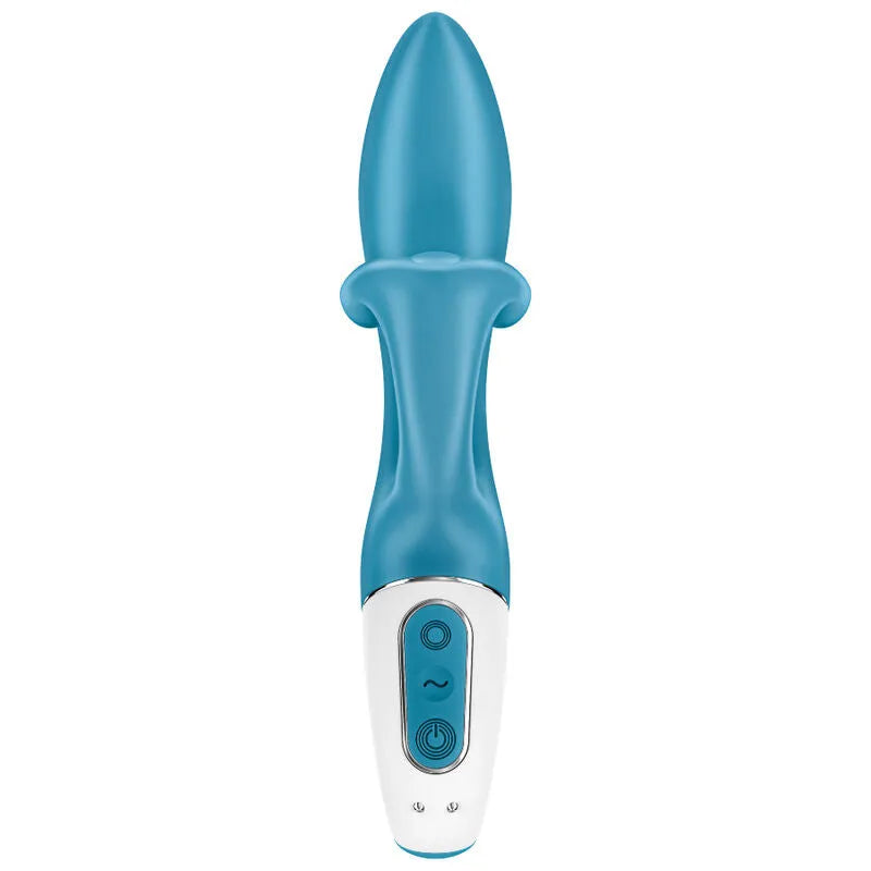 Vibrateur Satisfyer Embrace Me Turquoise Flexibilité Double Stimulation Silicone Médical Haute Sécurité 15 Ans Garantie