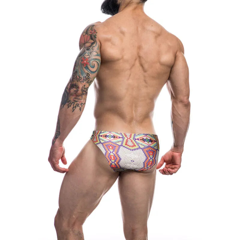 Slip Bikini Homme Confortable Polyester Elasthanne Couleurs Audacieuses Cut4men