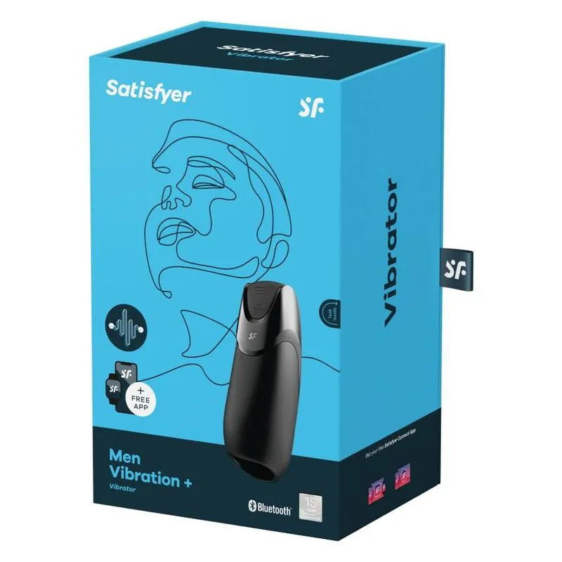Vibromasseur pour hommes stimulation clitoridienne vibration+ application contrôlabilité design épuré silicone qualité médicale discrétion durée vie longue garantie 15 ans sextoy homme Satisfyer