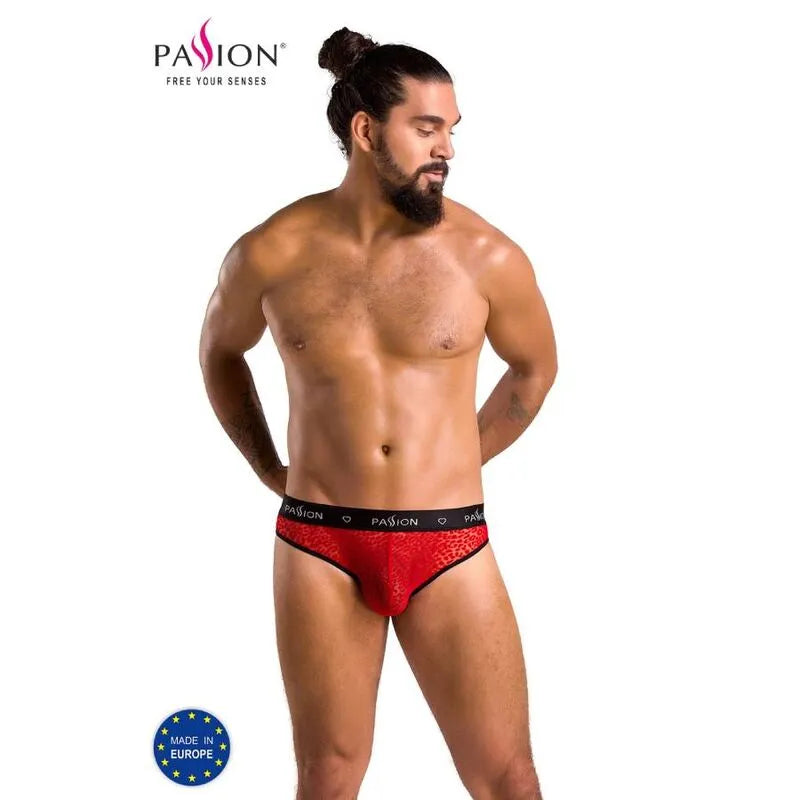 PASSION Slip Mike Rouge Lingerie Européenne Qualité Oeko-Tex Confort Innovant