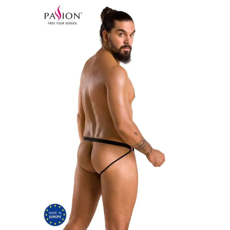 slip ouvert Luke noir Passion sensuel sexy élégant moderne confortable élastique polyuréthane polyester certifié OekoTex fabriqué Pologne